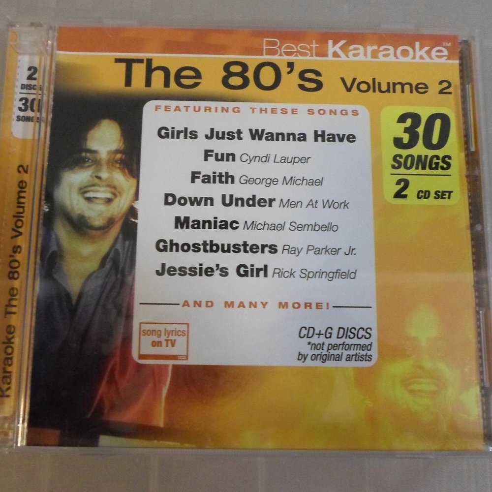 Best Karaoke CDs - The 80's Volume 2 - Set of 2 CDs